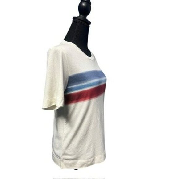 SOL ANGELES CREWNECK STRIP RED WHITE AND BLUE TEE 4TH OF JULY PATRIOTIC SM - Picture 4 of 10